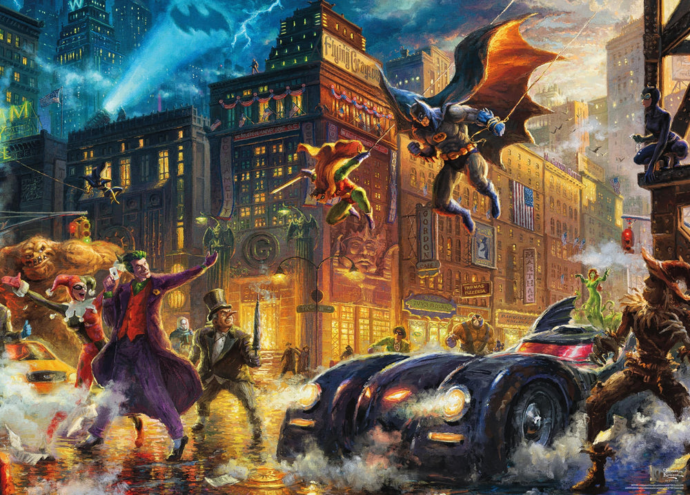 Ceaco Dark Knight puzzle appealing for weekend puzzle collection and solo or group play.