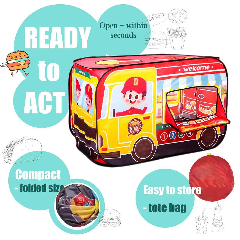 Cecailin pop up tent for kids lemonade stand, easy to set up.
