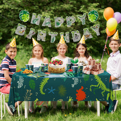 Cecnamt dinosaur tablecloth 54x108 inches waterproof and tear-resistant