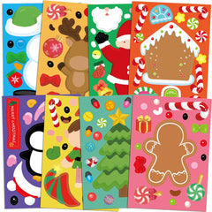 Ceiba Tree Santa sticker sheet for classroom crafts and gift bags.