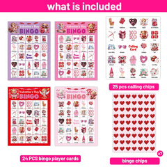 Ceiba Tree heart-shaped markers accompany Valentines Bingo for engaging, tactile play.