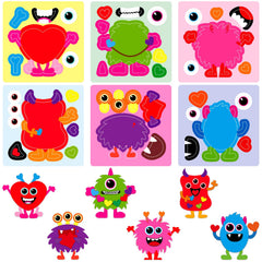 Ceiba Tree monster designs close-up showing bright colors and friendly shapes