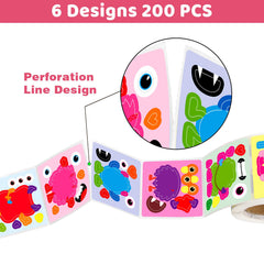 Ceiba Tree valentines monster stickers gift pack ideal for party favors