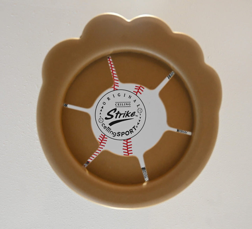Ceiling Strike gift-set packaging for kids' playroom.