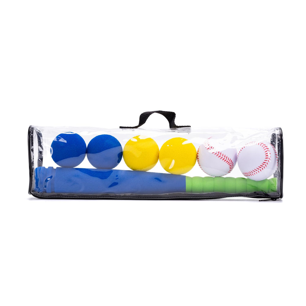 CeleMoon indoor-outdoor play set promotes gentle batting without wall damage.