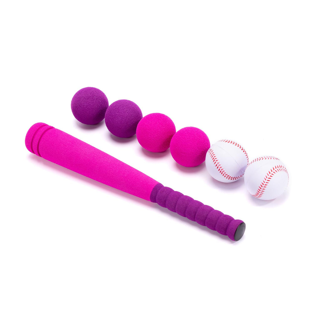 CeleMoon mini foam bat pink for safe indoor and outdoor play.
