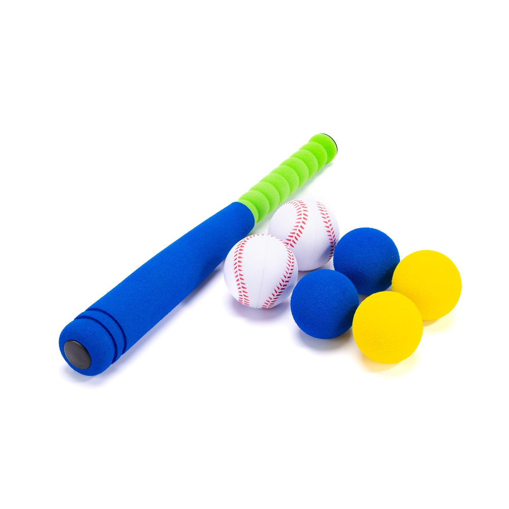 CeleMoon bat with textured grip to aid proper swing technique for kids.