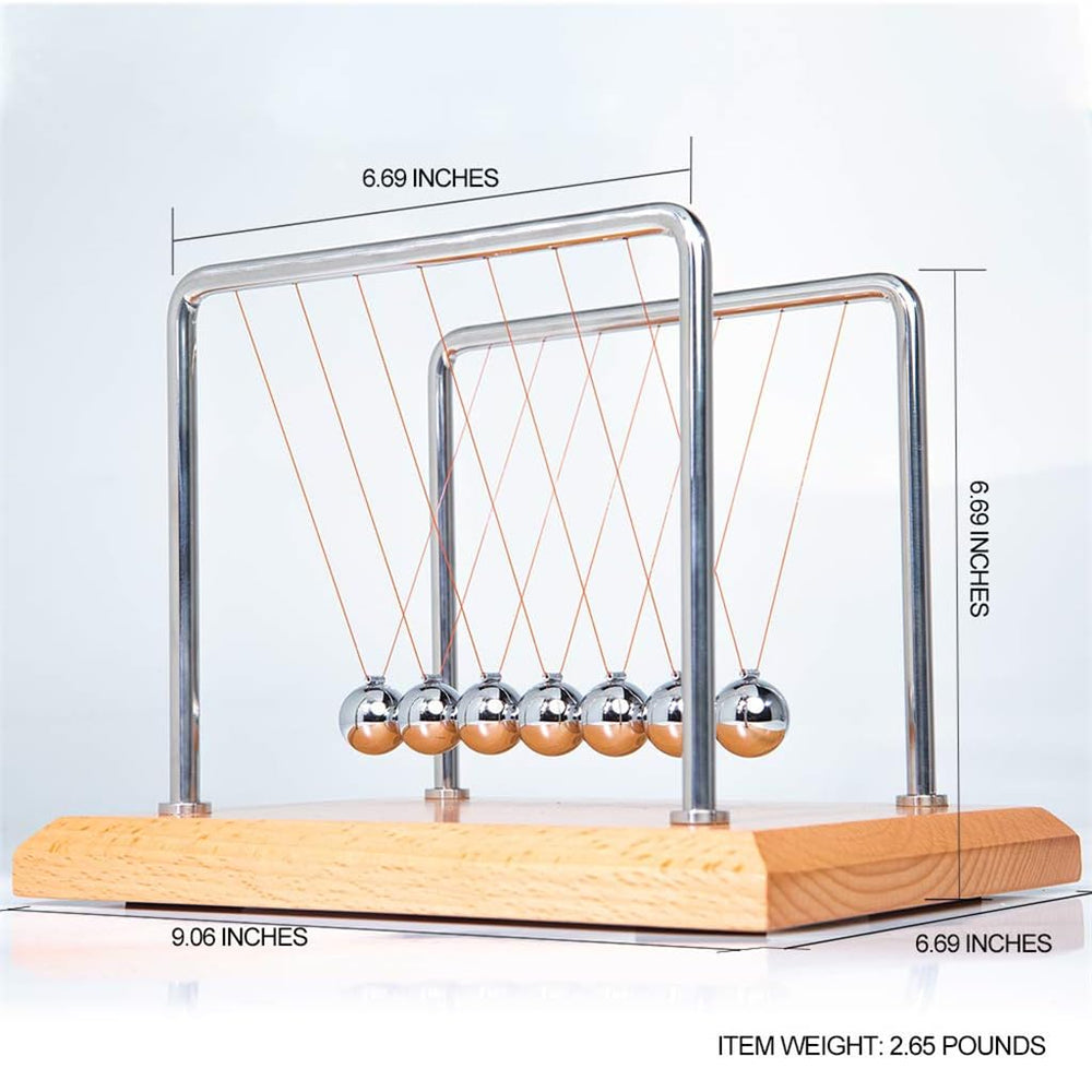CERROPI Newton's Cradle teaching demo visualizes momentum and energy transfer.