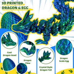 Cessfle 3D-printed dragon articulated figure offers bendable play and display possibilities.