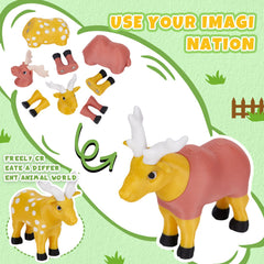 Cessfle easter basket stuffer pieces, bright colors spark interactive play
