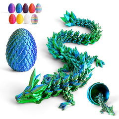 Cessfle Easter dragon egg crystal shell reveals a vibrant 3D dragon inside for eye-catching basket surprises.
