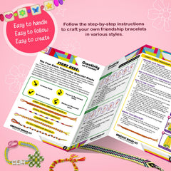 CEUCAL bracelet kit offers a beginner-friendly manual that guides kids through simple steps.