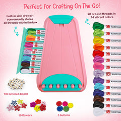 CEUCAL bracelet kit 14-color threads organized for vibrant designs