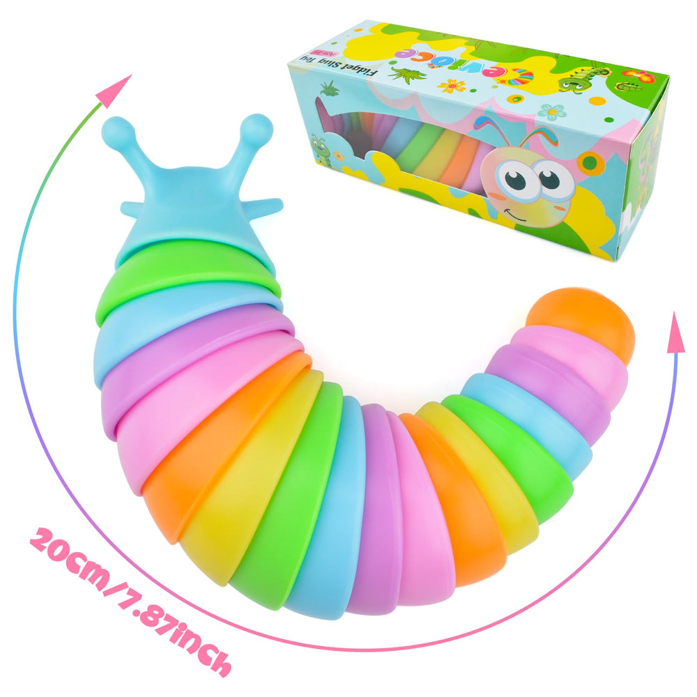 Cevioce hand-exercise slug blue toy builds finger strength and dexterity.
