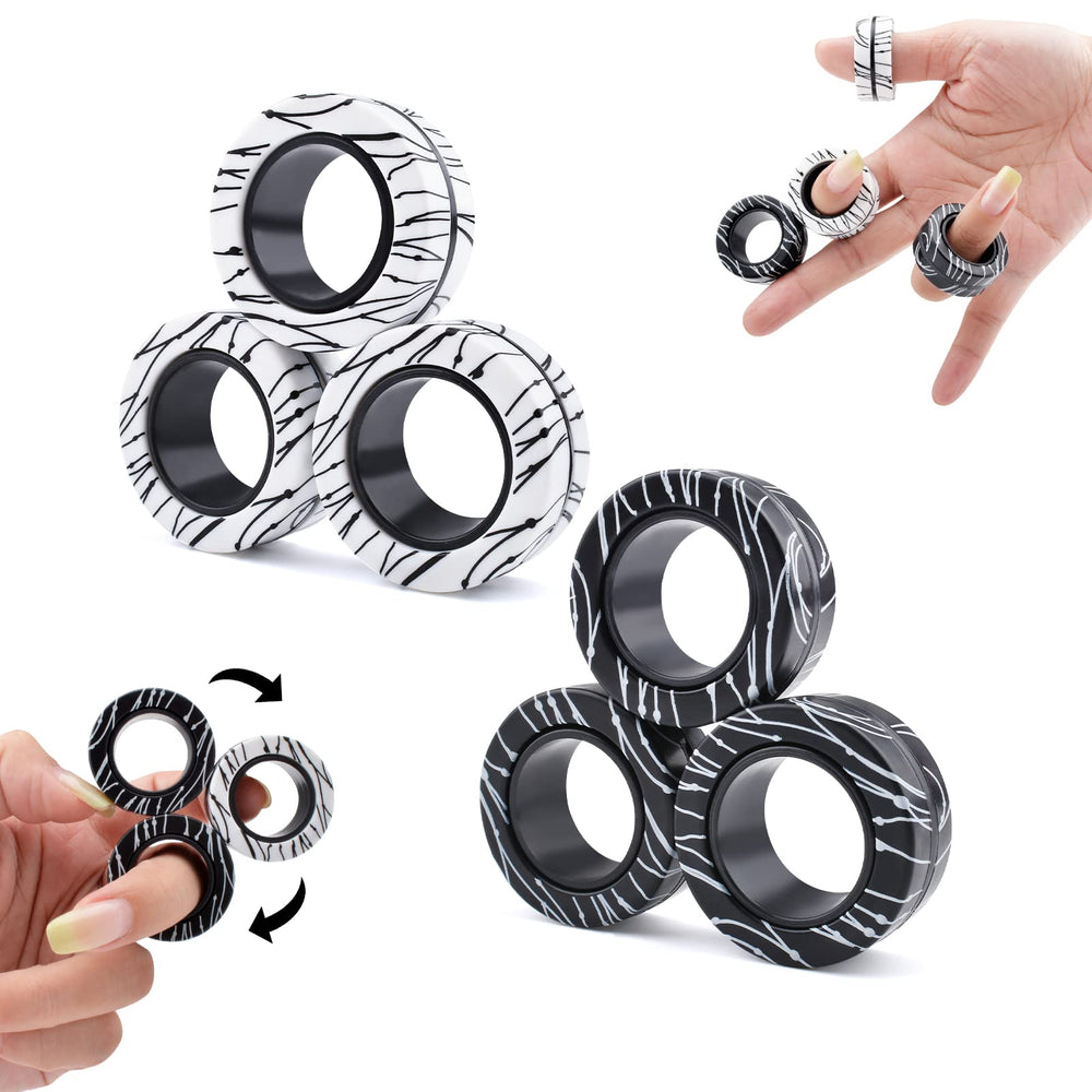 Cevioce magnetic rings six-pack display for quick focus