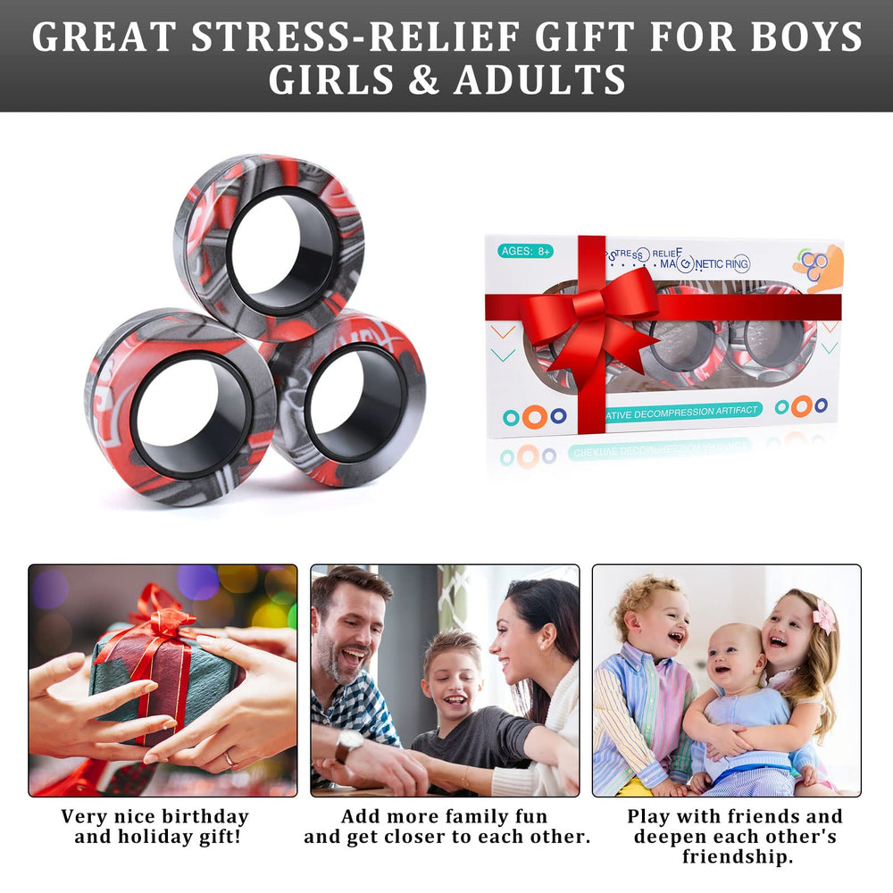 Cevioce rings group play scene shows social fidget fun and interaction.