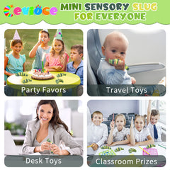 Cevioce Sensory Slug Green desk use supports quick decompression.