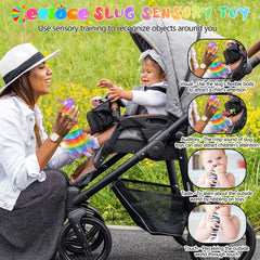 Cevioce sensory slug toy crisp sound enhances attention and focus during exploration.