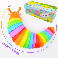 Cevioce Sensory Slug Toy, hand exercise, builds dexterity and grip strength.
