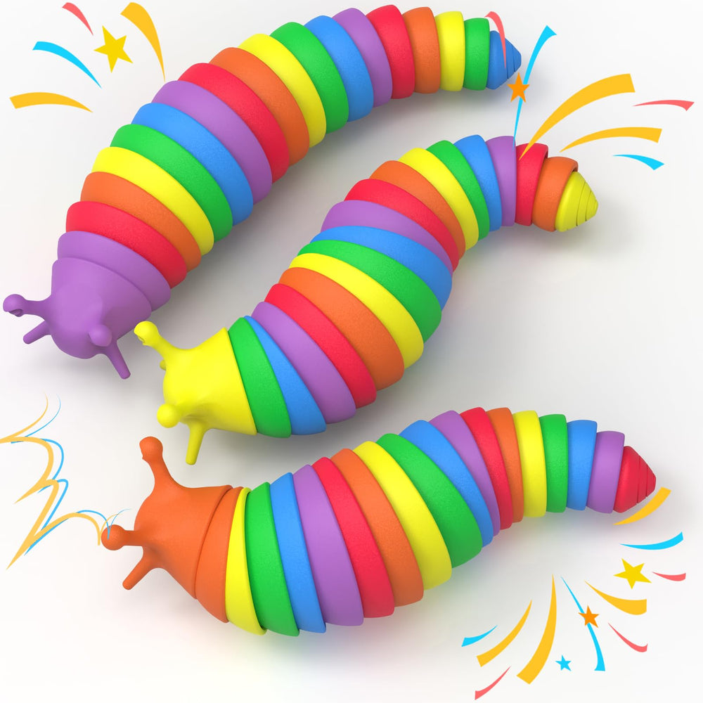Cevioce slug fidget toy wiggle and crawl enhances fine motor play for kids