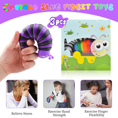 Cevioce slug toy pocket-friendly design fits bags and desks for quick play.