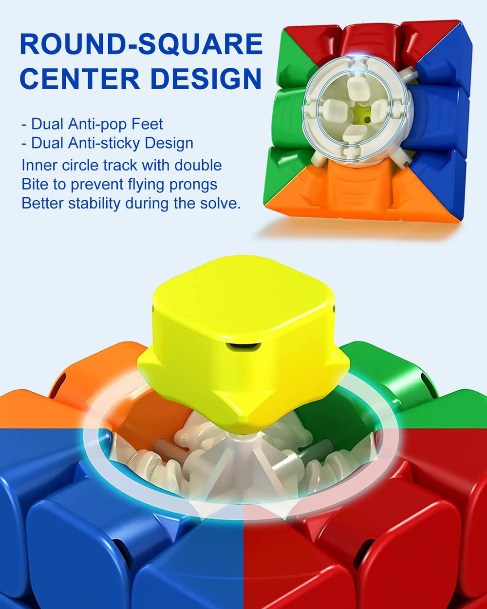 CFMOUR dual-anti-pop anti-twist system supports stable high-speed solves.