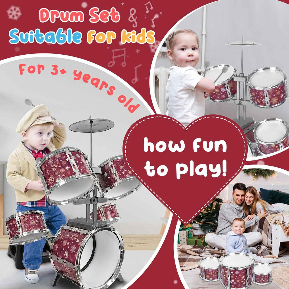 CHADRIGIVS red center drum 1 with clear tones for budding percussion
