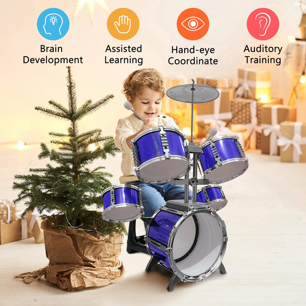 CHADRIGIVS kids drum set stool included for comfortable practice
