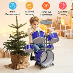 CHADRIGIVS kids drum set stool included for comfortable practice