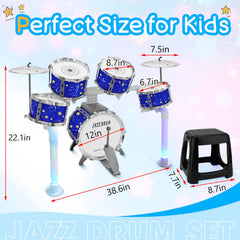 CHADRIGIVS two medium drums offer balanced tonal variety for learning