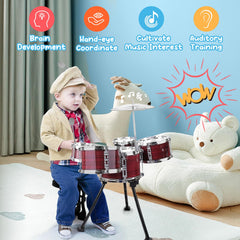 CHADRIGIVS drum set with cymbal supports engaging musical play for kids.