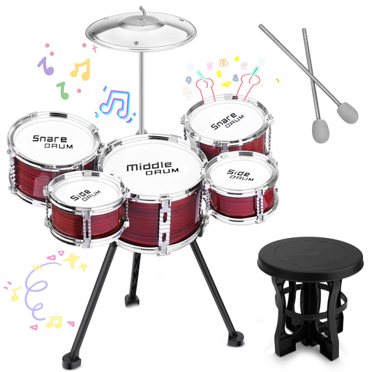 CHADRIGIVS upgraded kids drum set legs offer stable play for energetic toddlers.