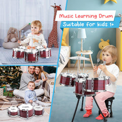CHADRIGIVS drum set stool provides comfortable seated play during sessions.