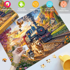 Chalzidar 1.8mm thick eco-friendly puzzle pieces feel sturdy and smooth to touch