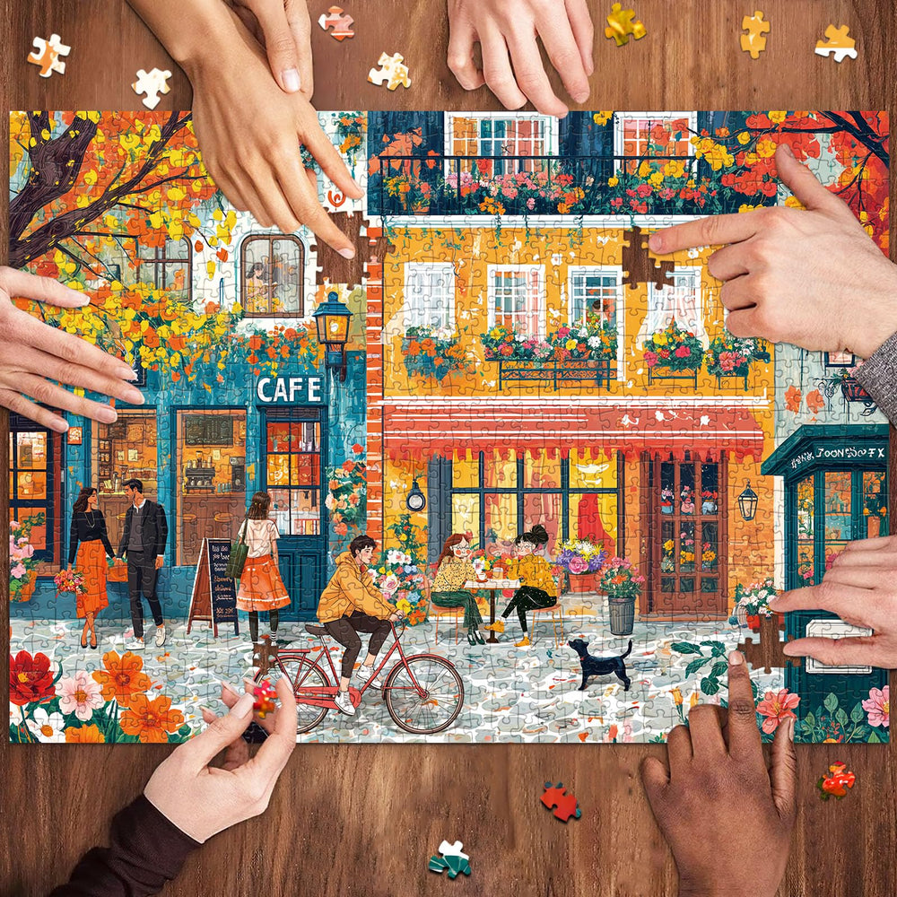 Chalzidar uses recycled cardboard to support eco-friendly puzzle making.