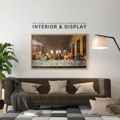 CHAMBERART The Last Supper puzzle finished for cozy decor.