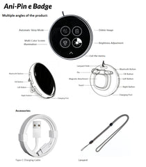 Chamii Ani-Pin fabric-safe attachment keeps the badge secure on textiles
