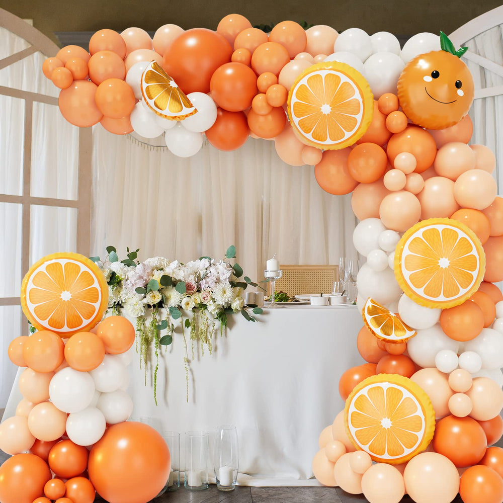 Chamrrille matte orange 12in balloons for bold garlands.