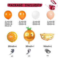 Chamrrille pastel orange 5in balloons for soft decor accents.