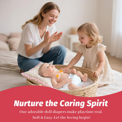 CHAREX variety pack offers varied diaper options for doll play