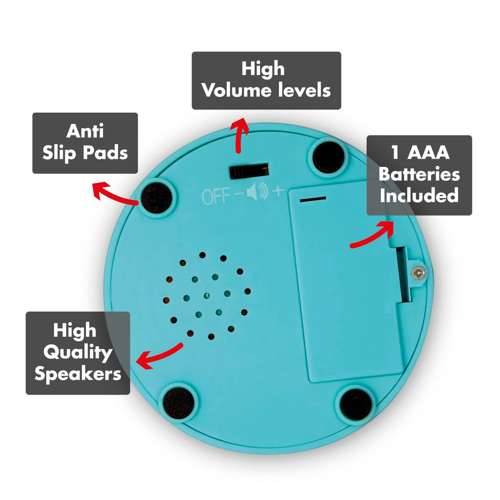 Charlie's Treasures Kids Joke Button volume control for adjustable sound in various spaces