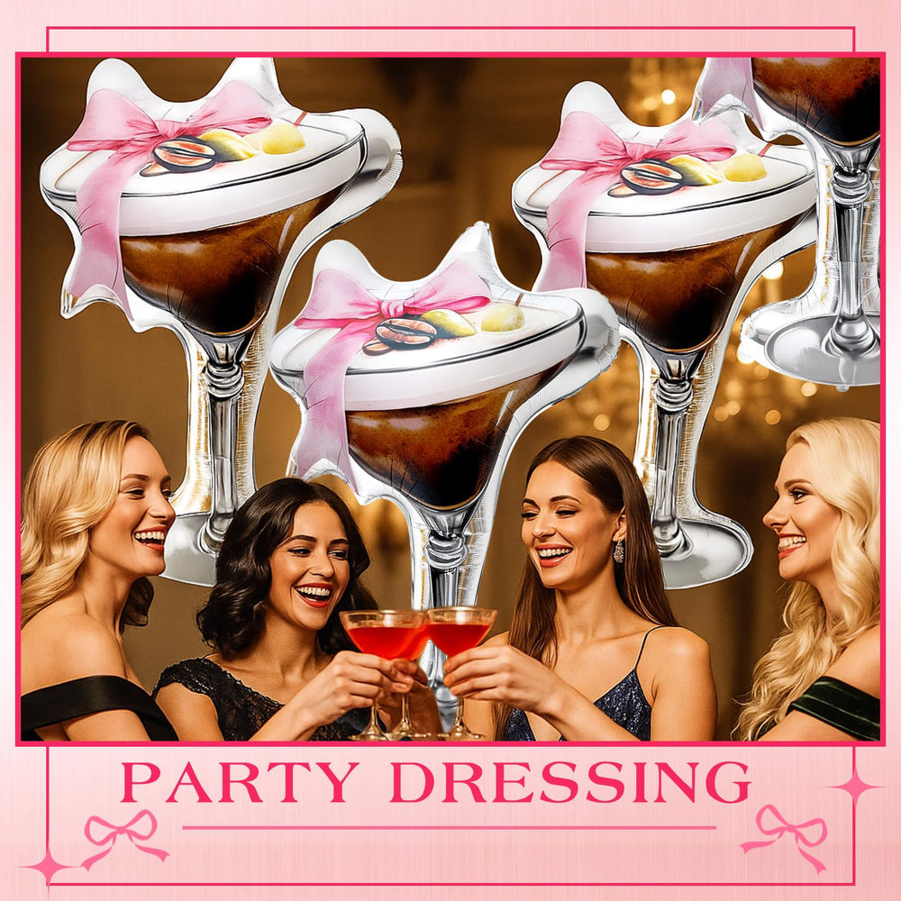 Charnoel espresso martini balloon foil suits birthdays and summer parties.