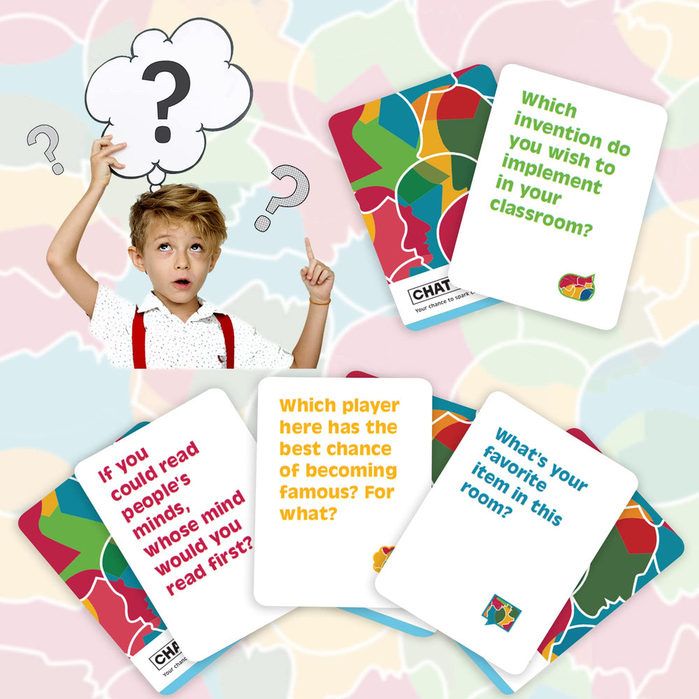 CHATTER CHANCE School prompts help build trust and confidence during group discussions.