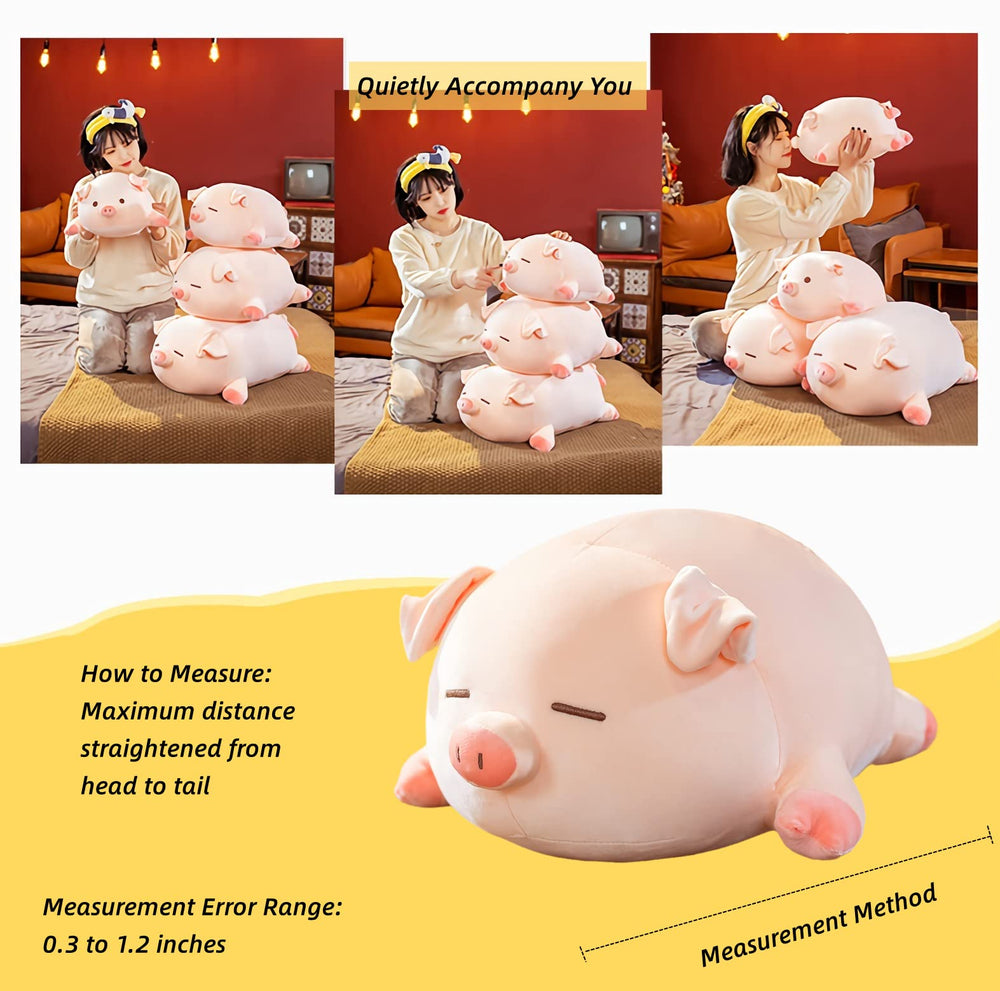 CHDGIOHA pig plush close-up shows soft fabric and inviting texture