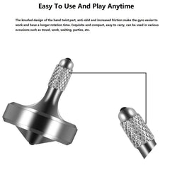CHEETOP top with knurled top grip for secure handling