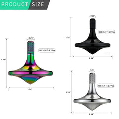 CHEETOP precision metal spinning top balance view for steady spins.