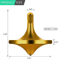 CHEETOP spinning top on concave base shows precision craftsmanship