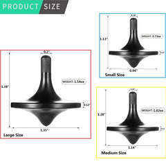 CHEETOP medium spinning top on concave base provides steady, controlled spins.