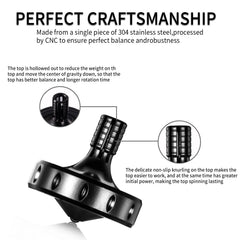 CHEETOP top closeup highlights CNC precision and solid construction for steady spins.