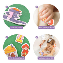 CHEFAN Gingerbread Man felt set supports interactive storytelling and fine motor skills